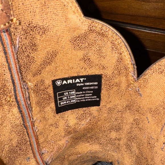 Ariat PrimeTime Western Boots Tack Room Brown Cowgirl Leather - Picture 10 of 13